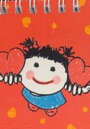 کتاب دفتر نقاشی سیمی دختری با قلب