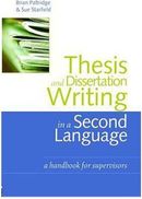 Thesis and Dissertation Writing in a Second Language