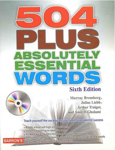 طرح جلد کتاب 504Plus Absolutely Essential Words 6th+CD کتاب 504Plus Absolutely Essential Words 6th+CD